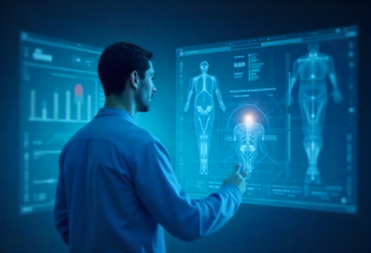 HeroPic Orthopedic doctor leveraging AI medical scribe technology for faster, more precise patient documentation.