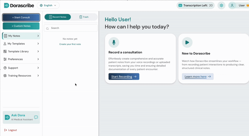 New UI home page walkthrough
