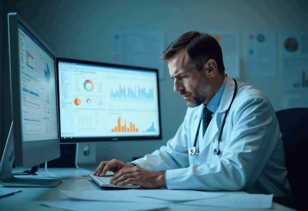 Orthopedic surgeon facing EHR fatigue and paperwork overload before using AI scribe for orthopedic doctors.