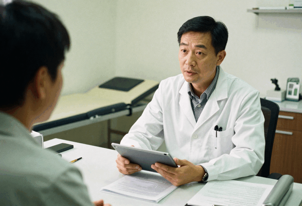 Small medical practice physician managing documentation and patient care efficiently