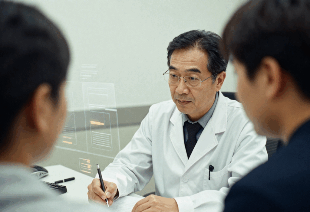 AI-assisted documentation allowing doctors to focus on patients instead of typing