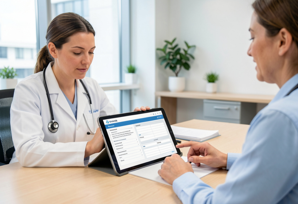 AI medical charting system using integrated voice recognition to organize patient consultation into structured clinical notes.
